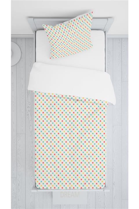Consept Home Consepthome Hm-b177 Renkli Şekiller Yatak Örütüsü Takımı