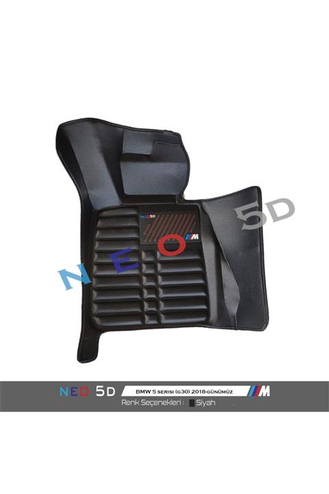 neo5d Bmw 5 Serisi F10 2011-2017 Siyah Havuzlu Dikişsiz (press) Deri Paspas