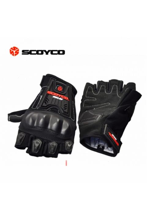 Scoyco Eldiven Parmaksız Mc12 Large Siyah Full Korumalı Mc12 1. Kalite