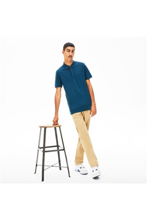 Lacoste Erkek Regular Fit Mavi Paris Polo Yaka T-Shirt