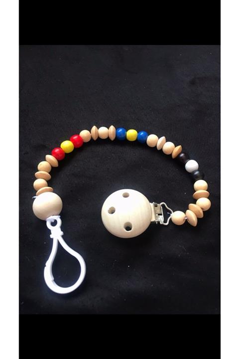 Kids Ahsap Bebek Emzik Zinciri