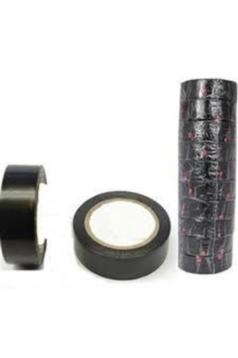 BYSHOME Siyah Elektrik Bandı 10 Adet A Kalite