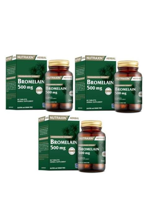 Nutraxin Bromelain 60 Kapsül X 3