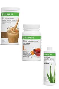 Herbalife Shake 1 Adet Fındıklı 1 Adet Şeftali Çay 50 gr Ve 1 Adet Herbal Aloe Içecek