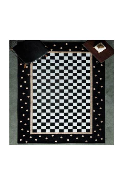 Resmiro Dama Desenli Dijital Baskılı Halı Mrc368