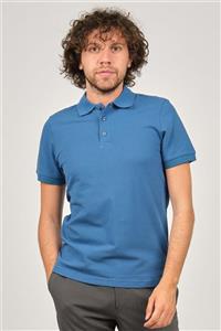 Desen Triko Erkek Polo Yaka T-shirt 0249800 Indigo