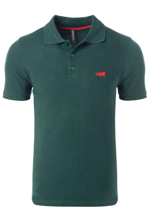 GENIUS Erkek Yeşil Polo Yaka Tişört