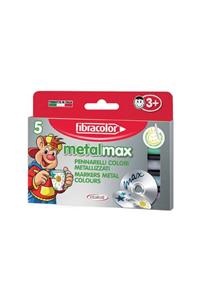 Fibracolor Metal Max Metalik Keçeli Kalem 5 Renk