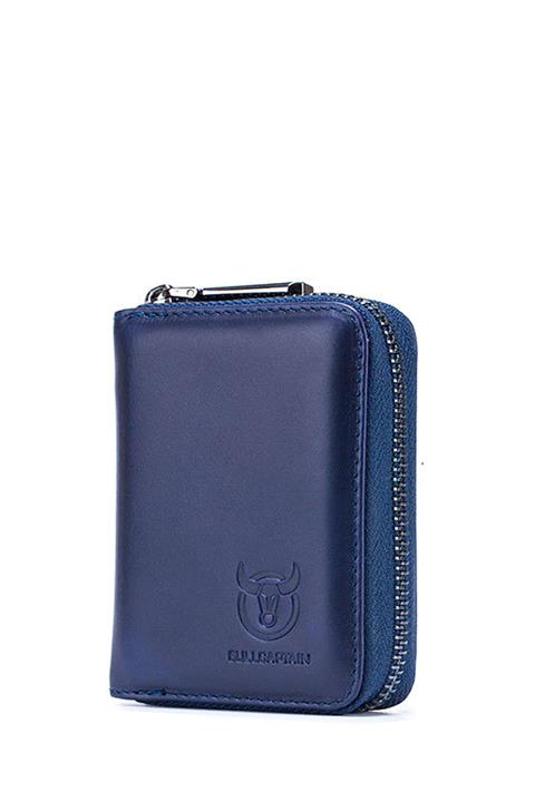 BULLCAPTAIN Deri Bölmeli Lacivert Kredi Kartlık - Cüzdan
