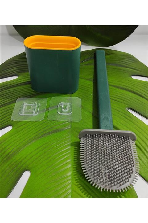 HibanaMorza Silikon Wc Fırçası 360 Derece Temizlik 37cm