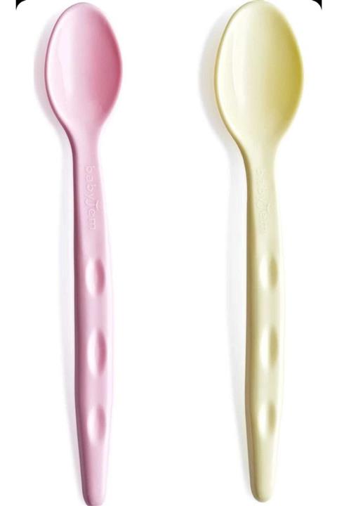 Babyjem 2'li Mama Kaşığı Pembe -Sarı