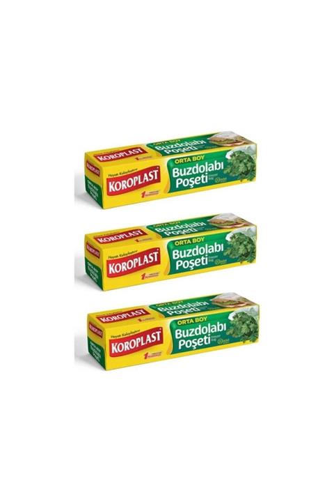 Koroplast Buzdolabı Poşeti Orta Boy 20'li X 3'lü