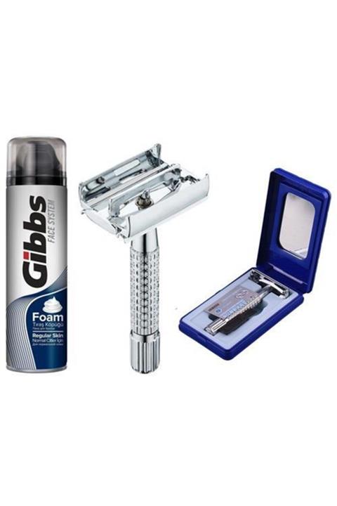 GİBBS Regular Skin Tıraş Köpüğü Tıraş Bıçağı Seti 713637