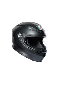 AGV K6 Solid Matt Siyah Kapalı Kask-s