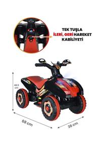 UJ Toys Müzikli Ve Led Işıklı Ranger Akülü Atv 6v-siyah