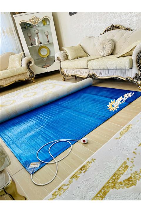 ÖMSER HOT Alüminyum Folyo Isı Yalıtım Halı Altı Isıtıcı 140 X 200 Cm