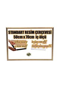 mixefor Standart Boş Çerçeve - 50cm X 70cm Iç Ölçü-eskitme Gümüş-arka Yüzey Mdf- 1mm Antireflekte Mat Pvc