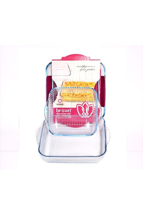 Broart Borcam Kare Fırın Tepsisi 2'li