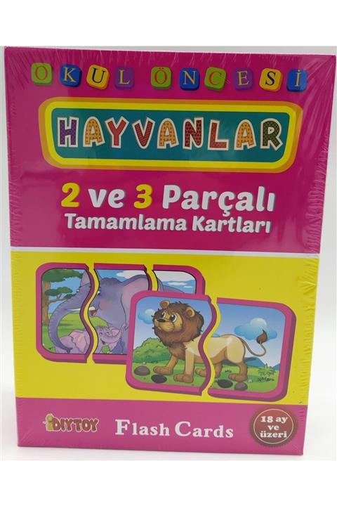 Dıy Toy/Taba Grup Yavru Hayvanlar Ve Anneler Beceri Eğitici Zeka Tamamlama Kartları