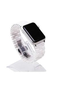 dijimedia Apple Watch 38mm Krd-15 Metal Kordon Beyaz