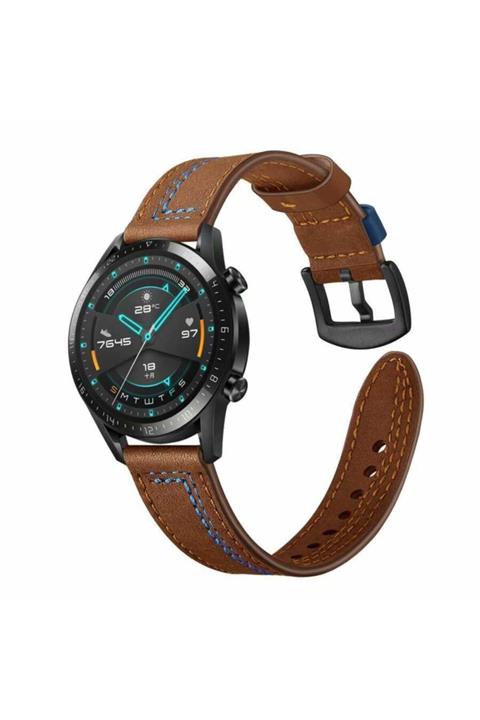 dijimedia Gear S3 (22mm) Krd-19 Deri Kordon Yeşil
