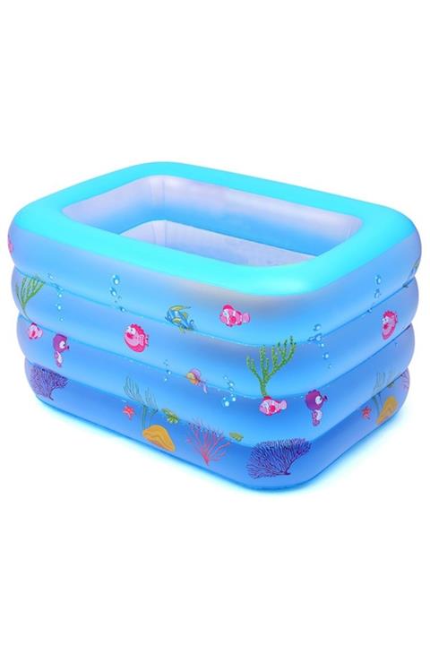 CAN OYUNCAK Seasun 4 Boğumlu Dikdörtgen Derin Havuz 120x100x70 cm