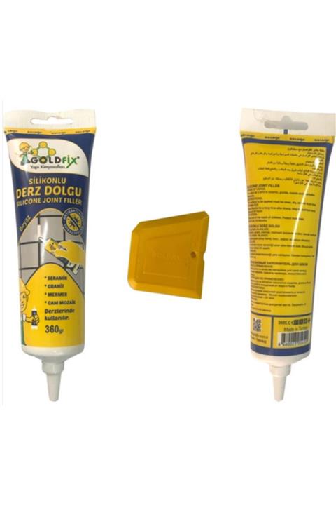 GOLDFİX Beyaz Silikonlu Derz Dolgu Tüpü 360 gr