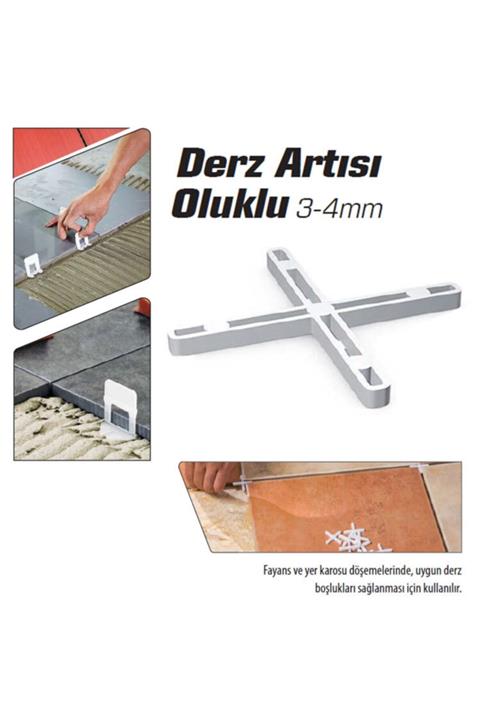 Muhtelif Oluklu Derz Artısı 4 Mm - 500 Adet