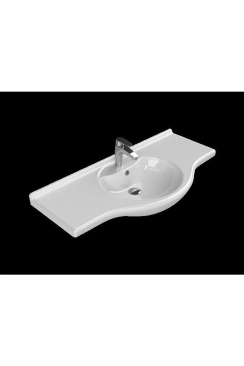 TURKUAZ Nil 105 Cm Etejerli Lavabo