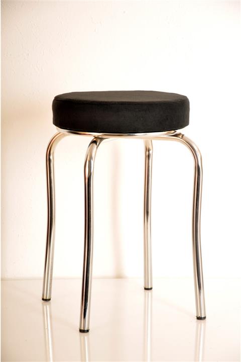 yılmaz masacılık 5 Adet Siyah Tay Tüyü Profil Tabure Metal Tabure Mutfak Taburesi Kalın Tabure