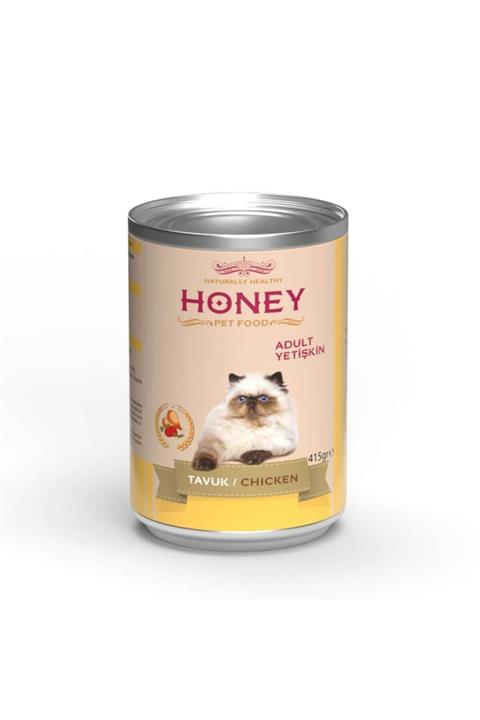 Honey Tavuklu Konserve Kedi Maması 12 Adet 400 Gr