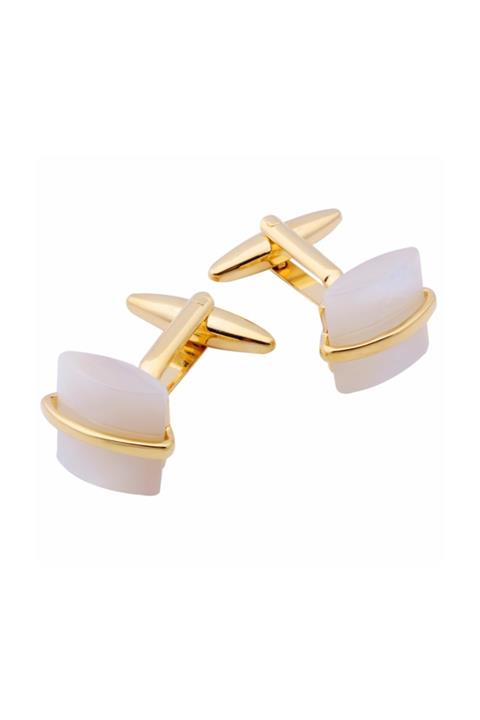 Aziz Kalem Sedef Barok Kol Düğmesi