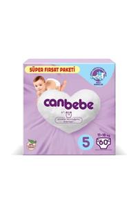 Canbebe Bebek Bezi Süper Fırsat Paketi 5 Numara 11-18 Kg 60 Adet