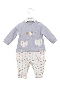 Babydola %100 Pamuklu Unisex Cepli Bebek Tulum