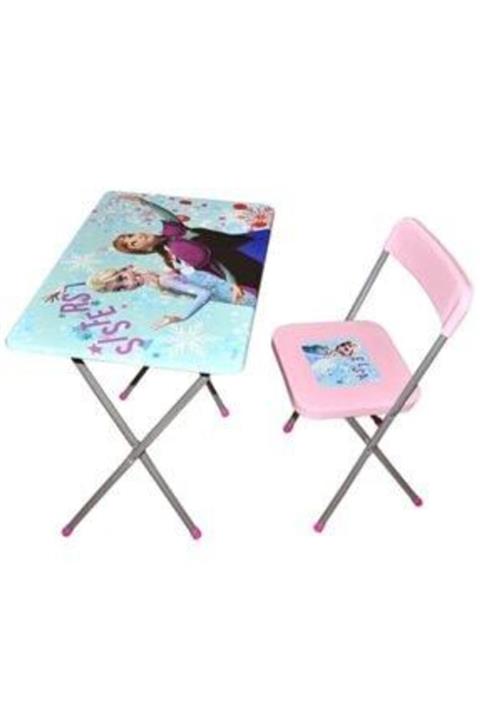 VARDEM OYUNCAK Vardem Frozen Çocuk Oyuncak Ders Çalışma Masası ve Sandalyesi