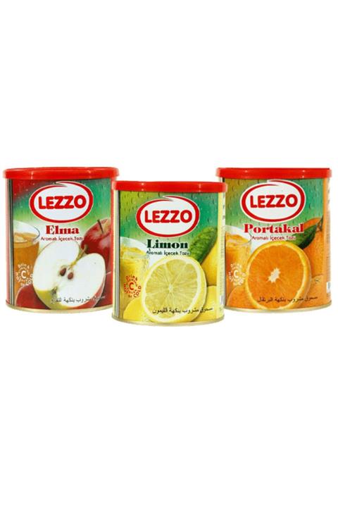 LEZZO Oralet 700gr Teneke 3 Adet (portakal-elma-limon)