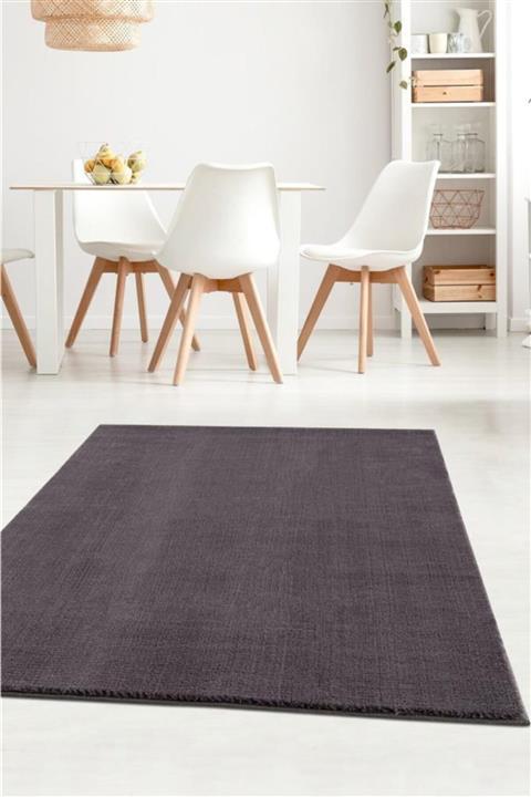 AKSU Royal Antrasit Peluş Kaymaz Taban Yolluk