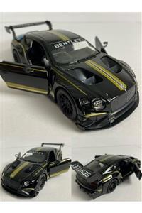 Diecast Metal Oyuncak Araba Bentley Continental Gt3 1/36 Ölçek 12 Cm Çek Bırak Lisanslı Model Araba