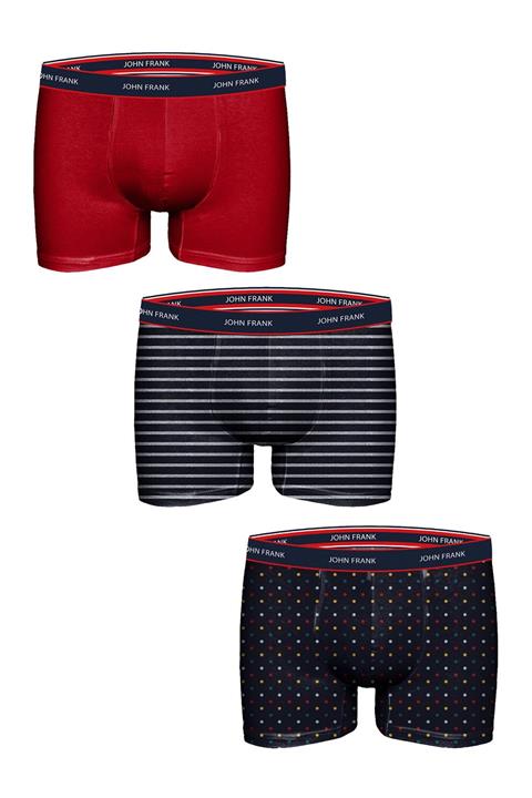 John Frank Erkek Kırmızı Multicolor Boxer