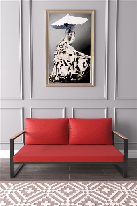 Evdemo Kobalt Ikili Kanepe Kırmızı