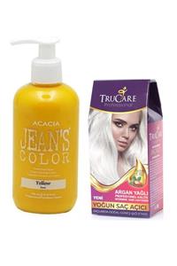 Trucare Saç Açıcı Ve Acacia Jeans Color Saç Boyası Sarı 250 ml