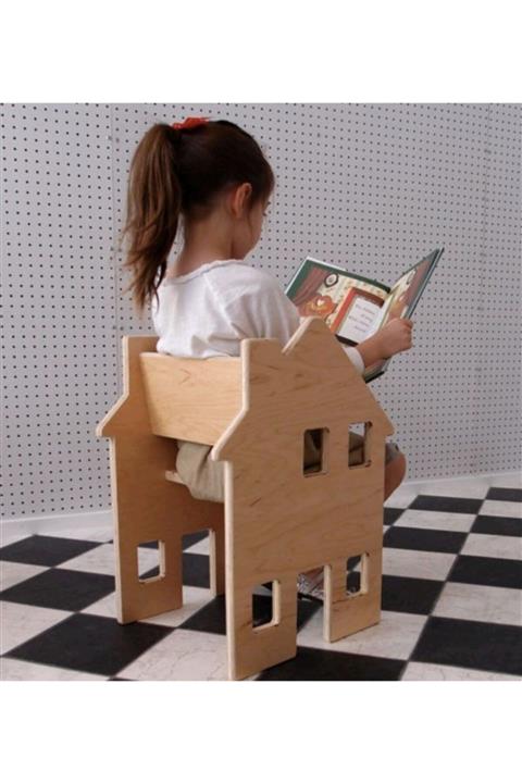 kayasan kids Ev Şeklinde Sandalye Ve Oyun Alanı