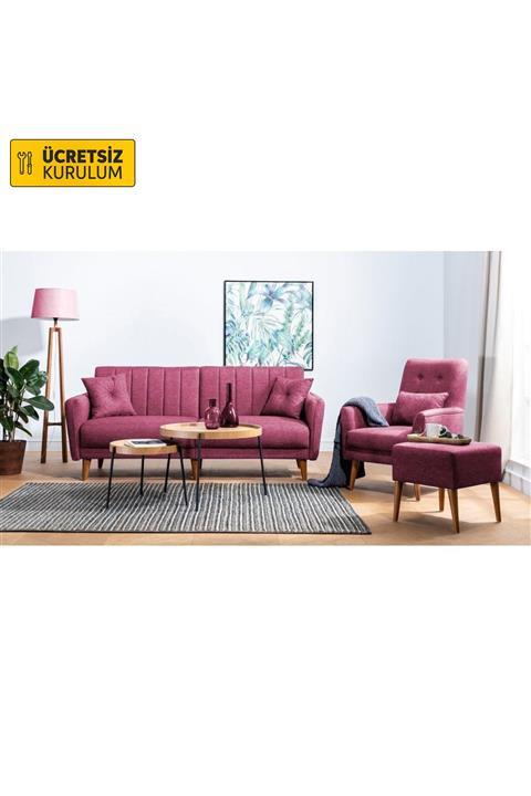 Vivense AQUA KOLTUK TAKIMI BORDO