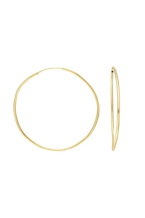 Glorria Altın 4,5 Cm Halka Küpe