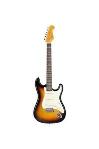 SX Stratocaster Elektro Gitar (3-tone Sunburst)