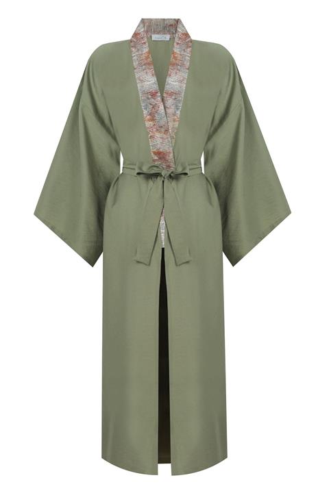 ERW'S Haki Gold Uzun Kimono