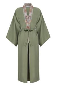 ERW'S Haki Gold Uzun Kimono