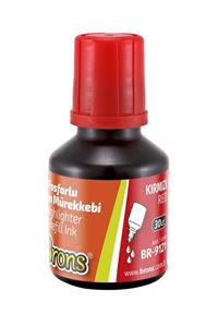 Brons 30 Ml Fosforlu Kalem Mürekkebi Kırmızı