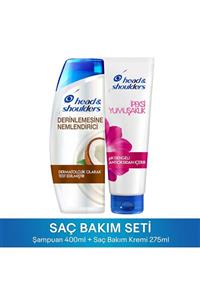 Head&Shoulders Şampuan Kepek Karşıtı Nemlendirici Bakım 400ml İpeksi Bakım Kremi 275ml