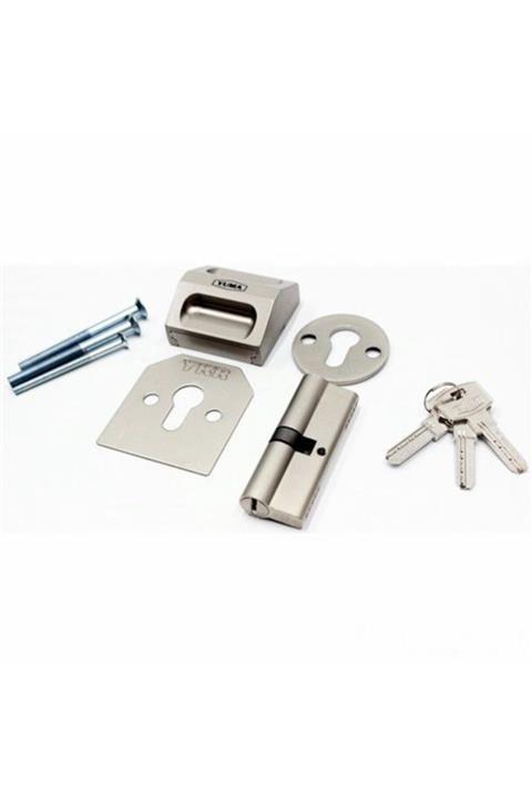 Yuma Çelik Kapı Rozeti Güvenlik Kilidi Sağ + 68 Mm Kapı Kilidi Ba
